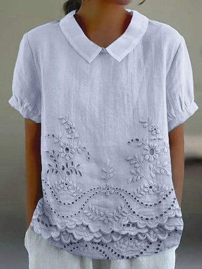 Lily | Chemise en Broderie Florale