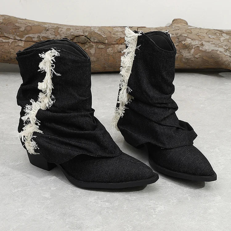 Kaia™ | Bottes en denim élégantes