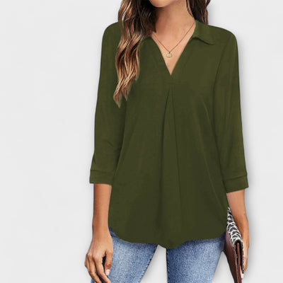 Jessica - blouse décontractée avec col en V