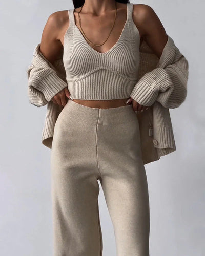 Amandine - Ensemble Tricoté Élégant