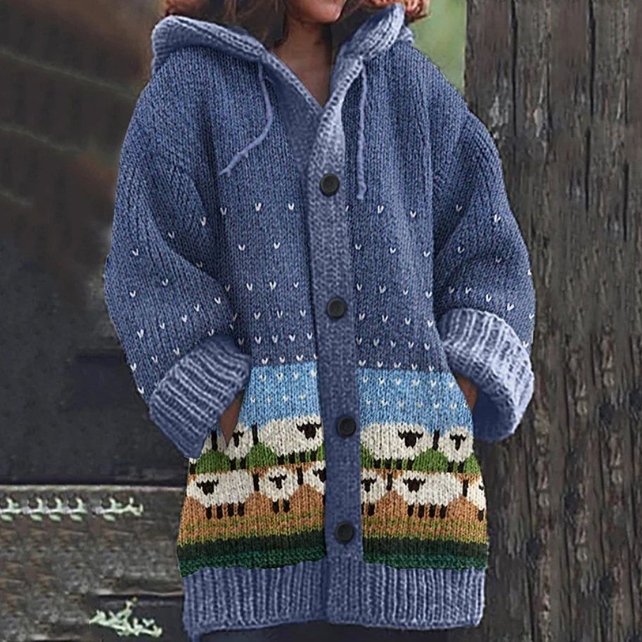 Iris – Cardigan drapé et léger