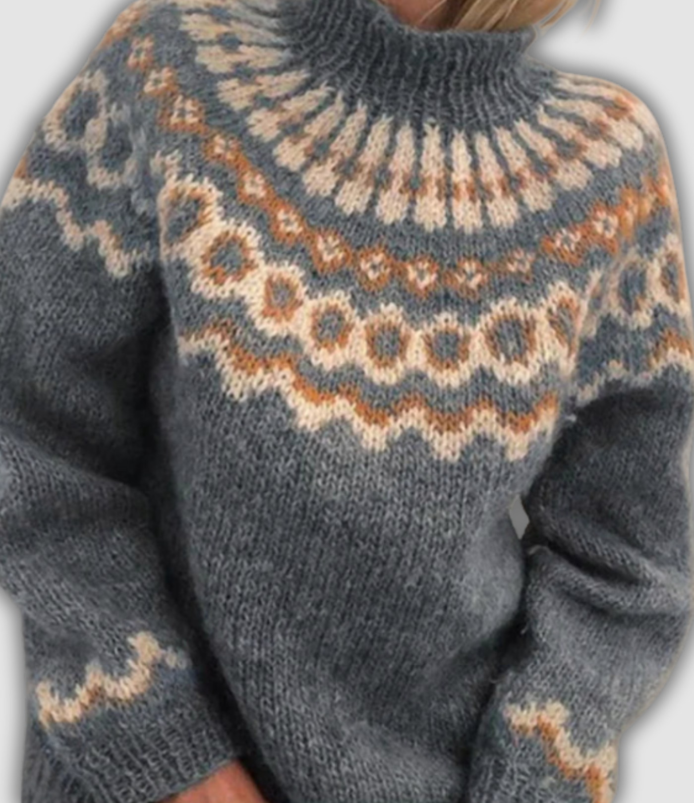 Élise – Pull col roulé doux et élégant