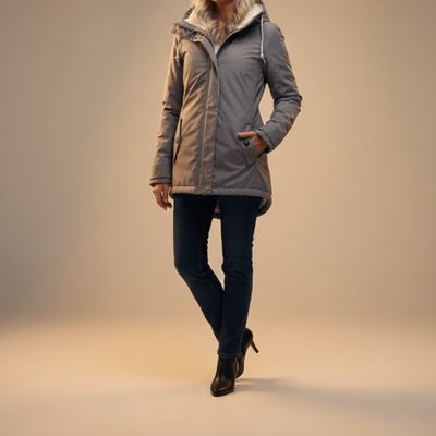 Éva – Veste Élégante à Capuche Doublée