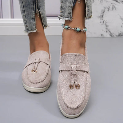 Saskia | Mocassins élégants à surpiqûres nouées