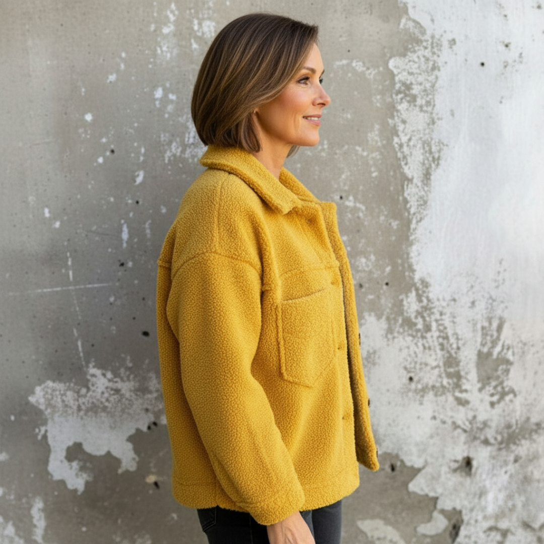 Mirella– Veste boutonnée douillette