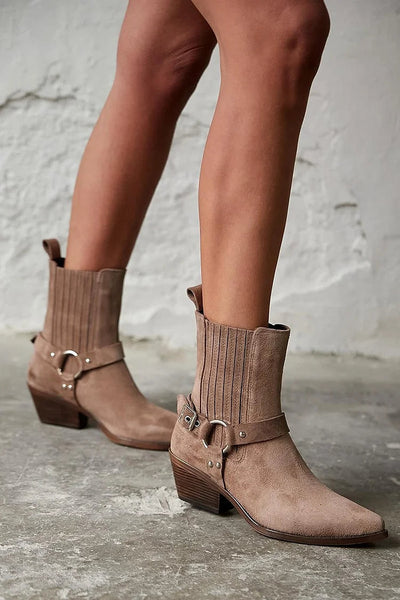 Anaïs™ | Bottines Western en Suède