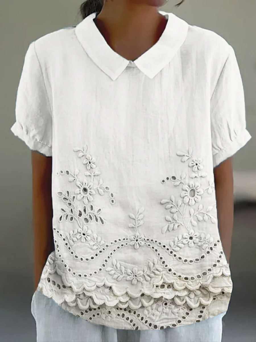 Lily | Chemise en Broderie Florale