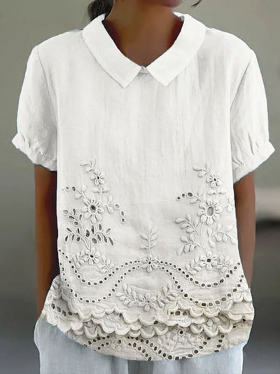 Lily | Chemise en Broderie Florale