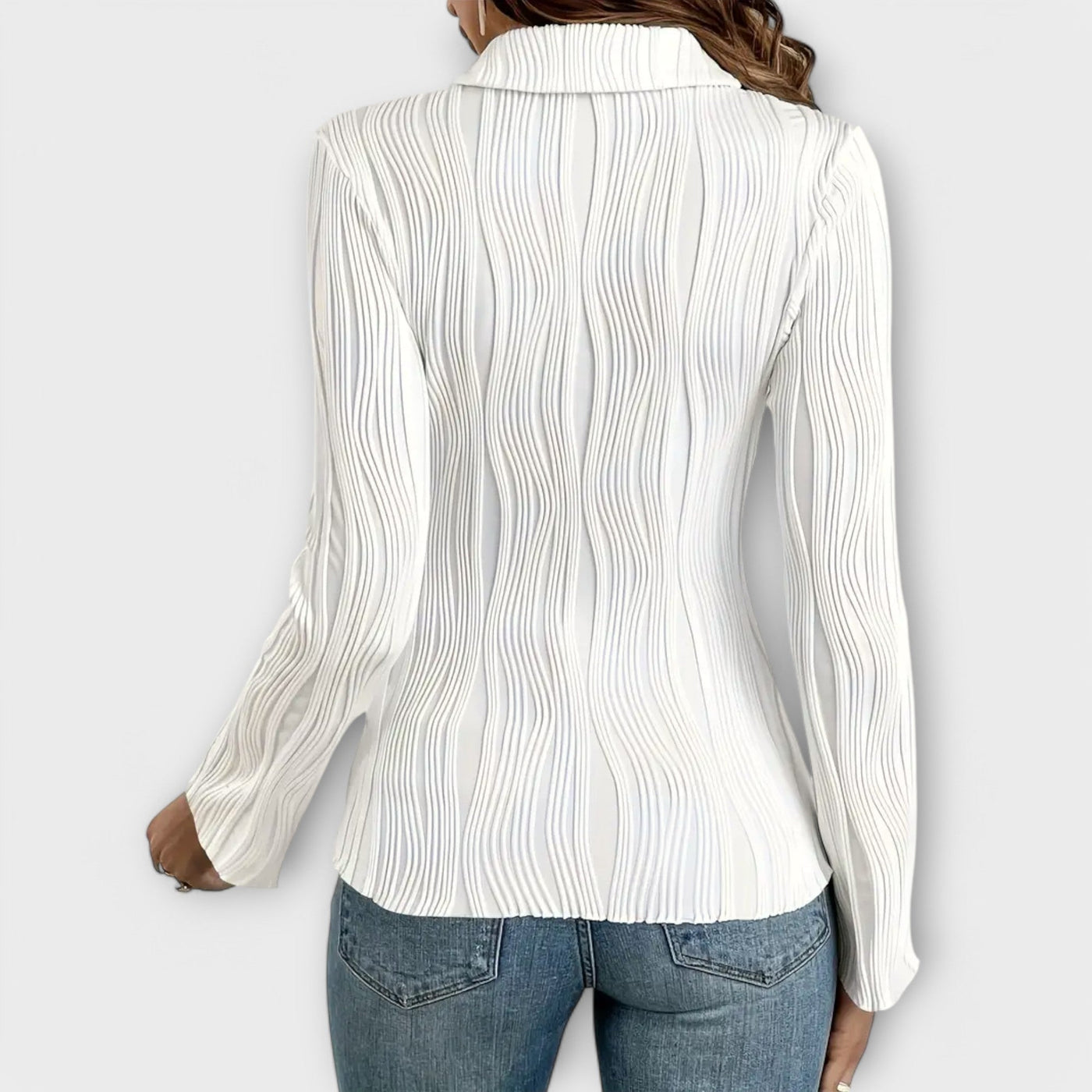 Natalie – Blouse Polo à Manches Longues pour le Printemps