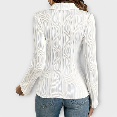 Natalie – Blouse Polo à Manches Longues pour le Printemps