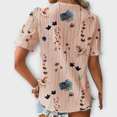 Emily – Blouse V-Cou Élégante