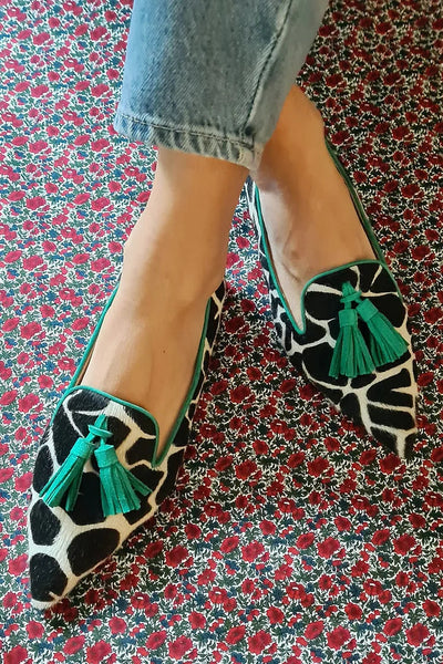 Julia | Mocassins pointus bicolores