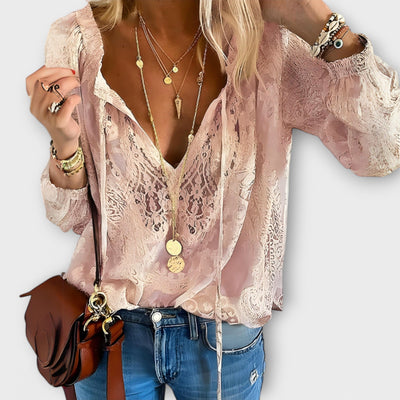 Adelina - Blouse en Dentelle Élégante