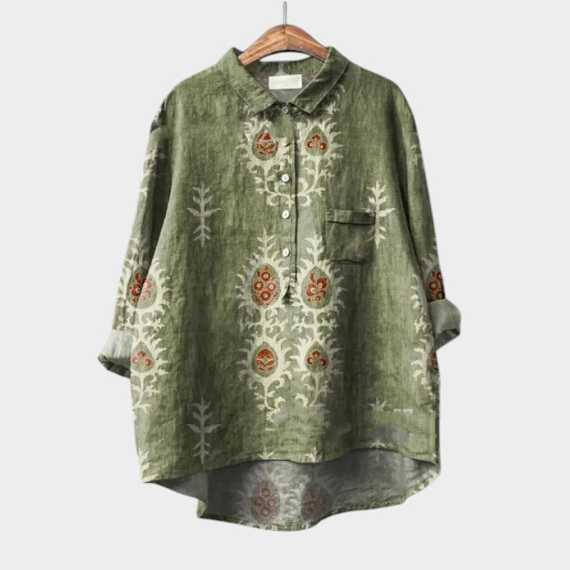 Lovina | Blouse Premium avec Détails en Dentelle