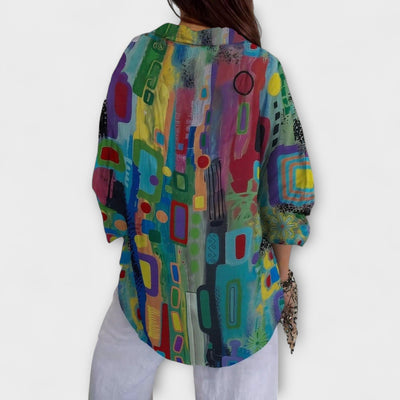 Lona | Blouse à Boutons Abstraite