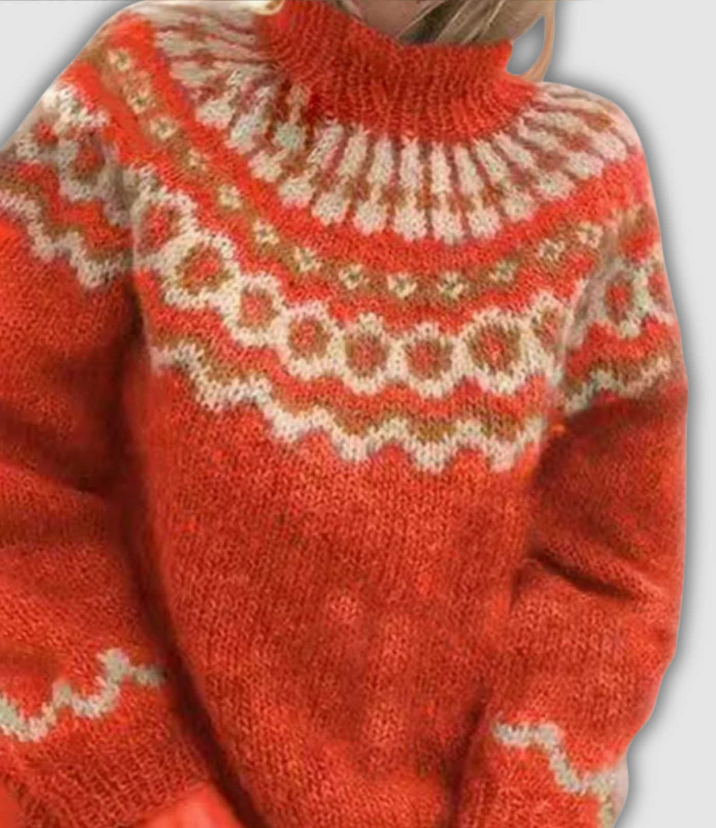 Élise – Pull col roulé doux et élégant