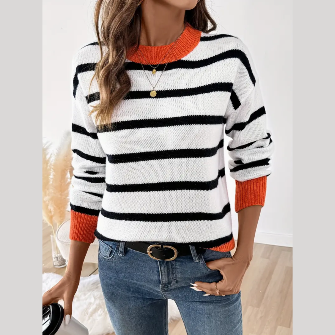 Elena | Pull élégant à col rond