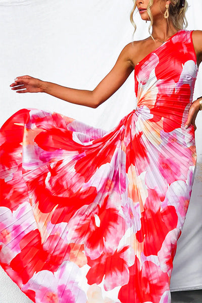 Kelsey™ | Robe d’été plissée à une épaule