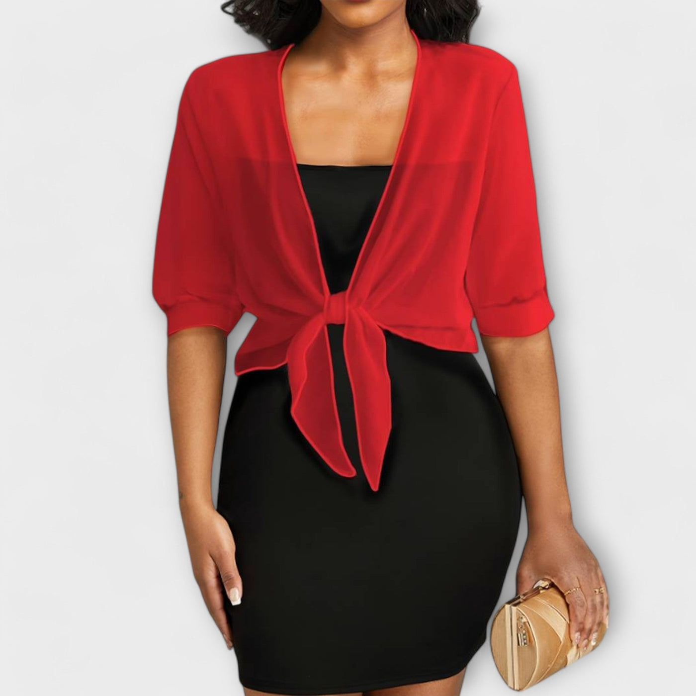 Olivia – Blouse à Ouverture Frontale