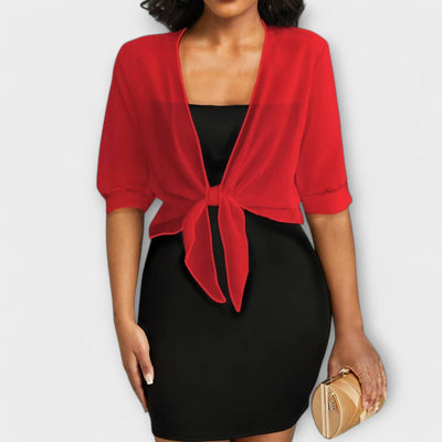 Olivia – Blouse à Ouverture Frontale