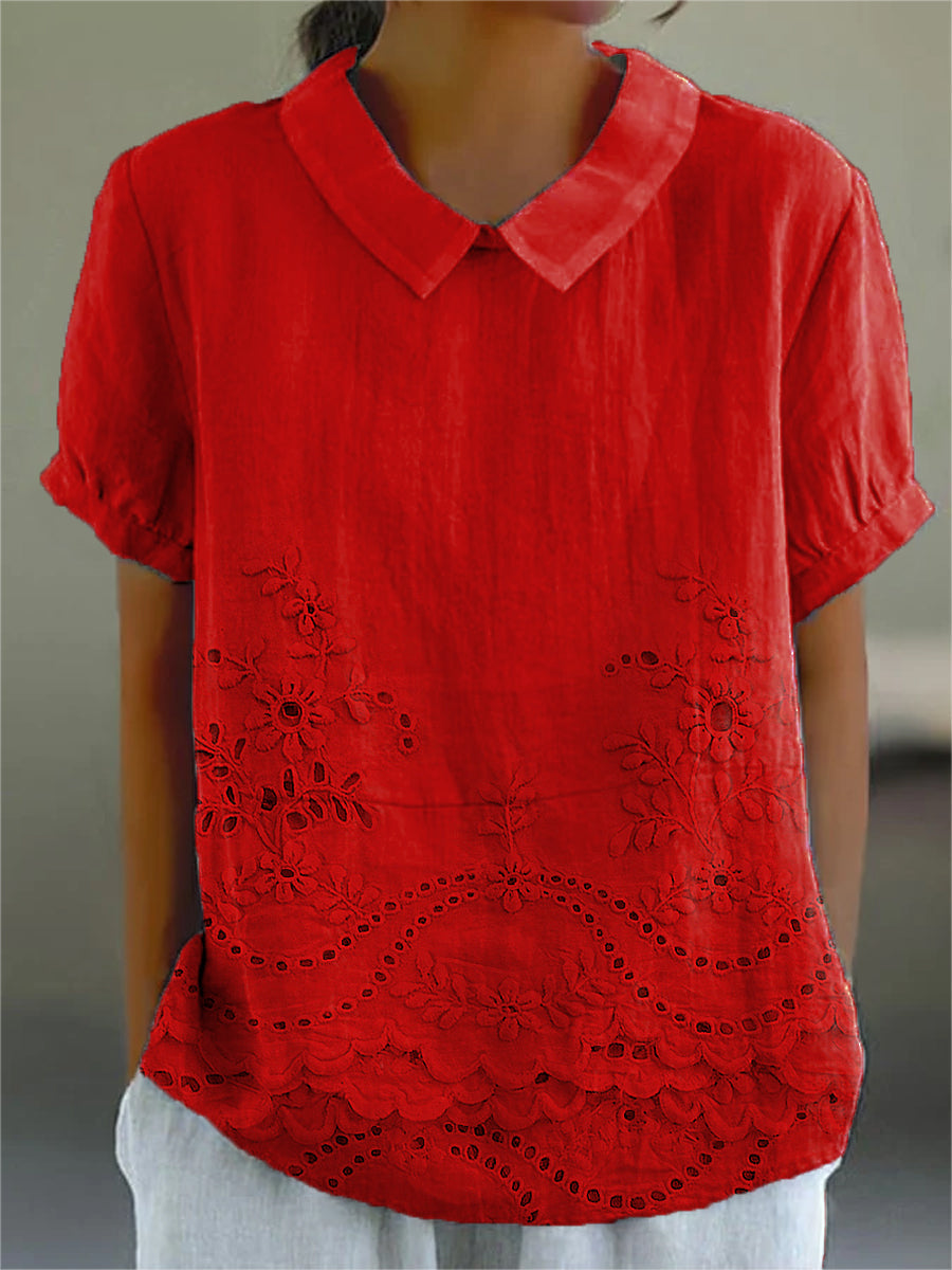Lily | Chemise en Broderie Florale