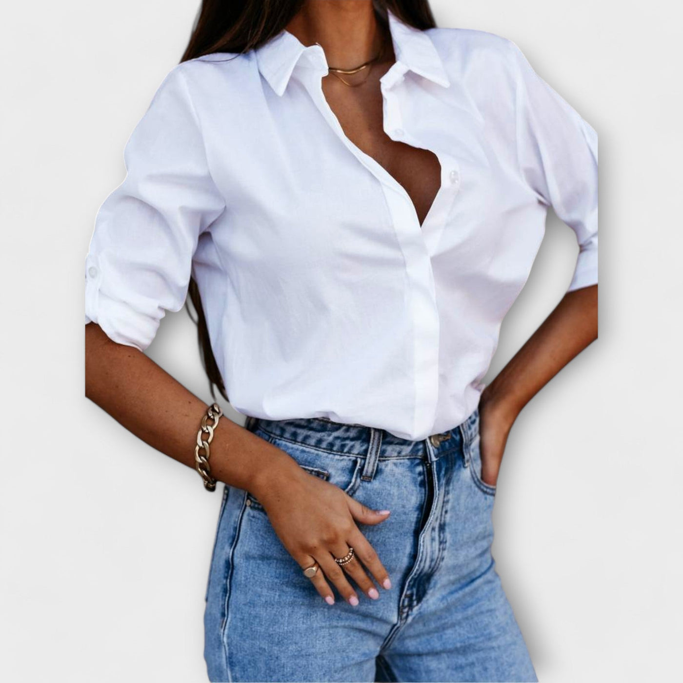Jessica - blouse décontractée avec col en V