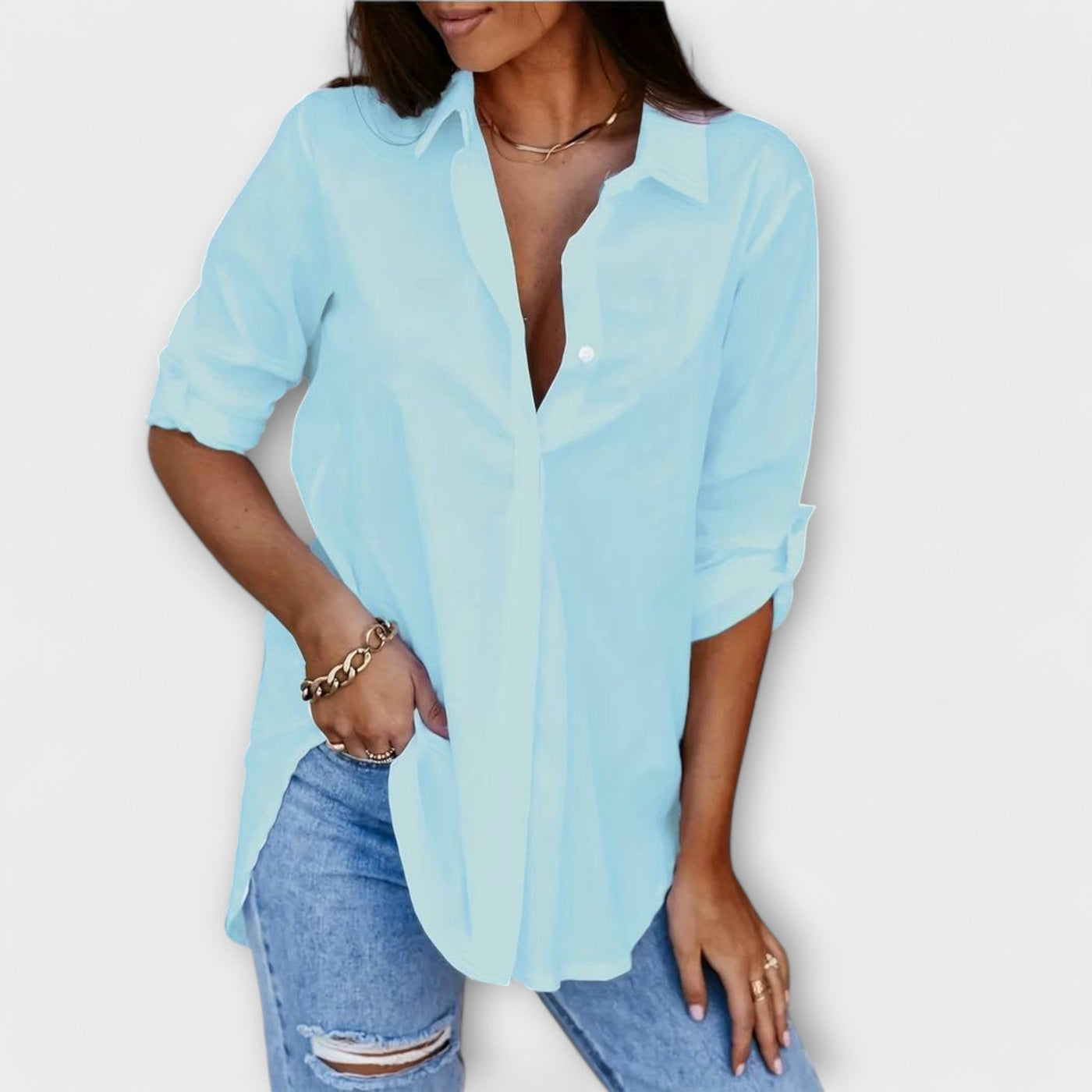 Jessica - blouse décontractée avec col en V