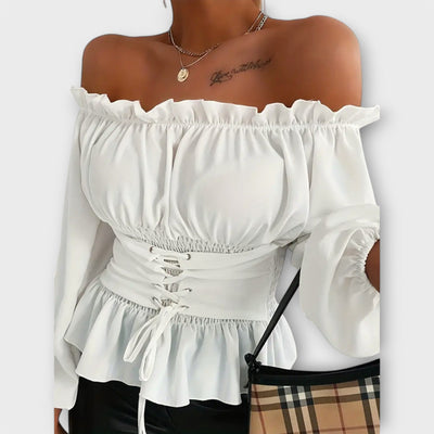 Amelia – Blouse avec Détails Volants