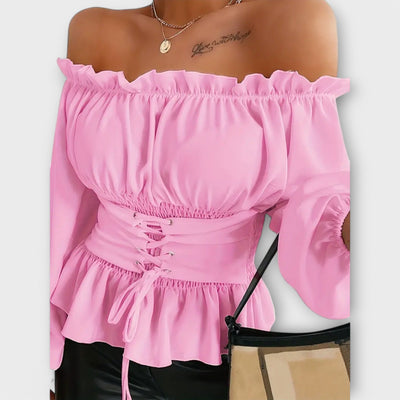 Amelia – Blouse avec Détails Volants
