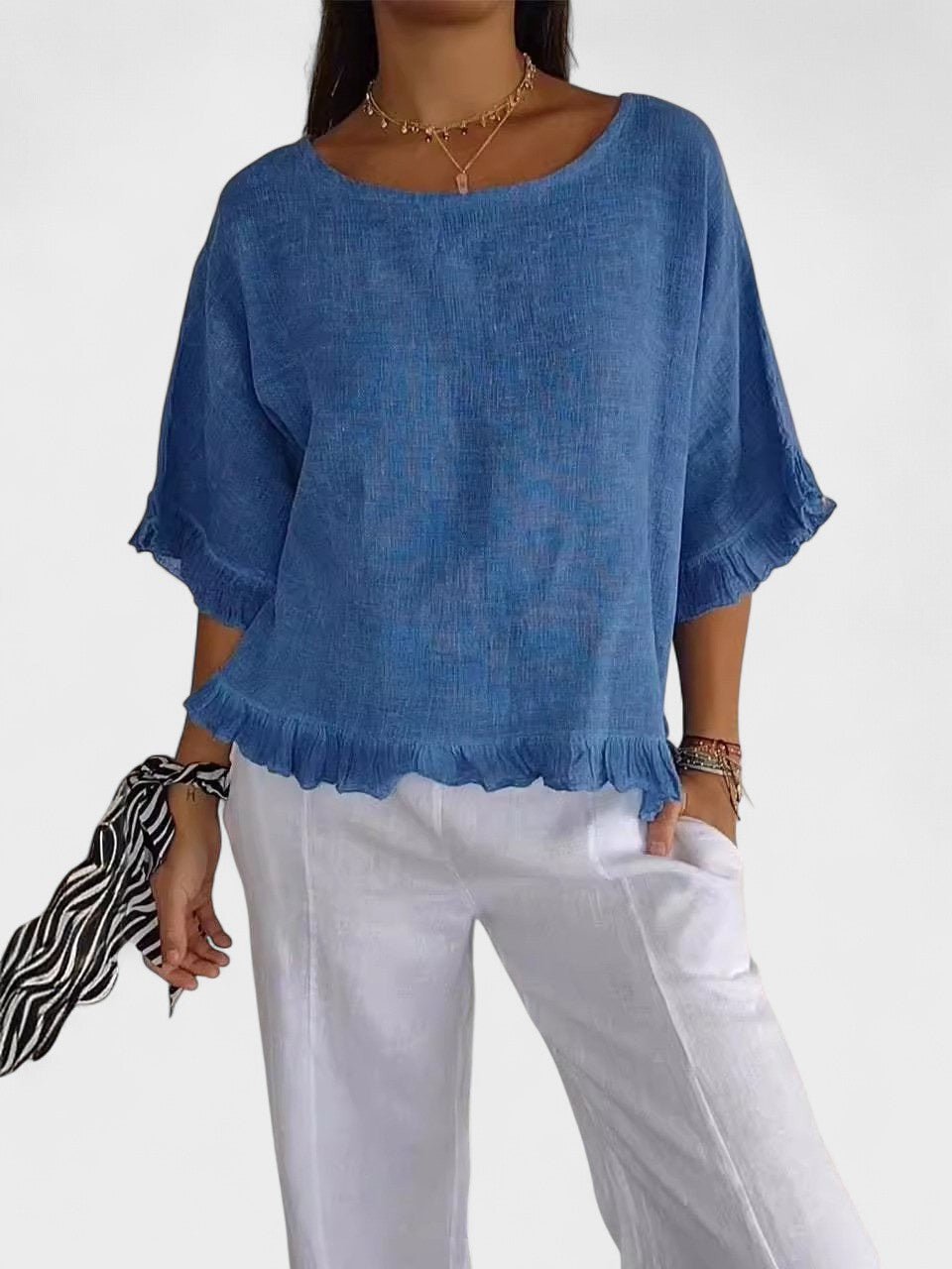 Amanda - Blouse Élégante Décontractée