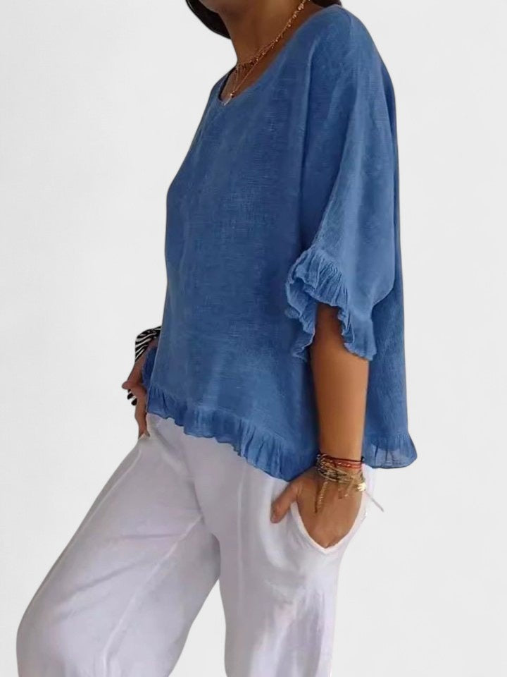 Amanda - Blouse Élégante Décontractée