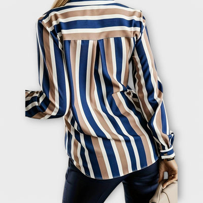 Emily – Blouse Rayée Décontractée et Élégante