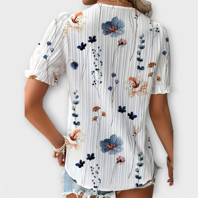 Emily – Blouse V-Cou Élégante