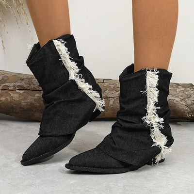 Kaia™ | Bottes en denim élégantes