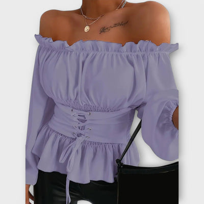 Amelia – Blouse avec Détails Volants