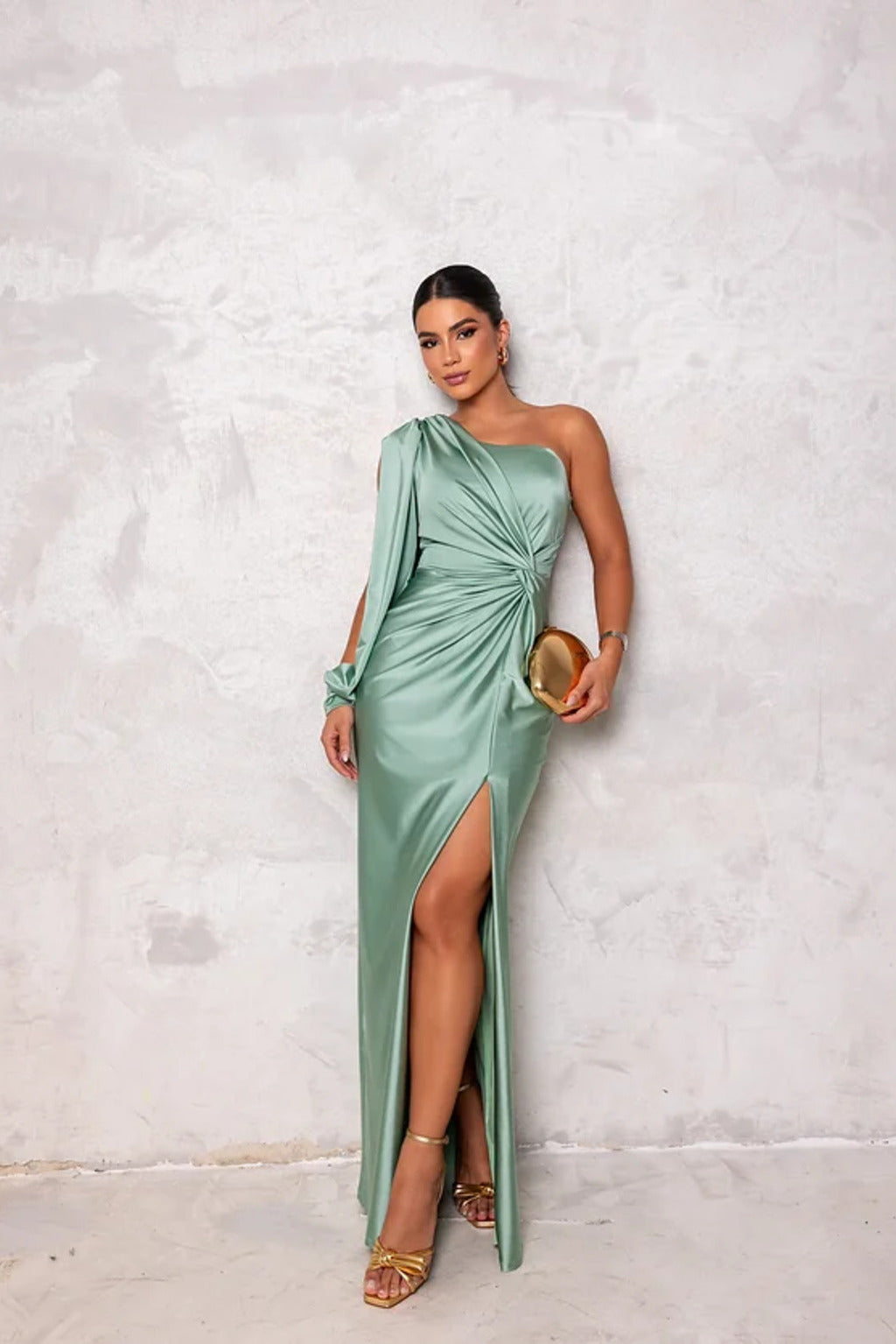 Becca™ | Robe maxi élégante à une épaule
