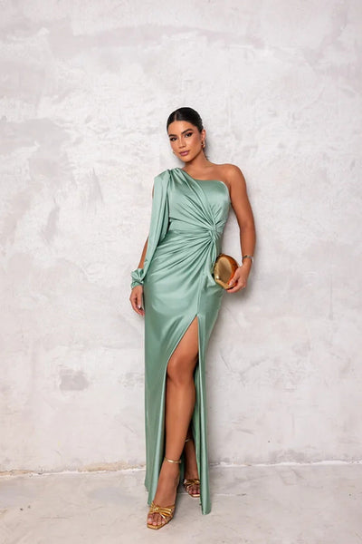 Becca™ | Robe maxi élégante à une épaule