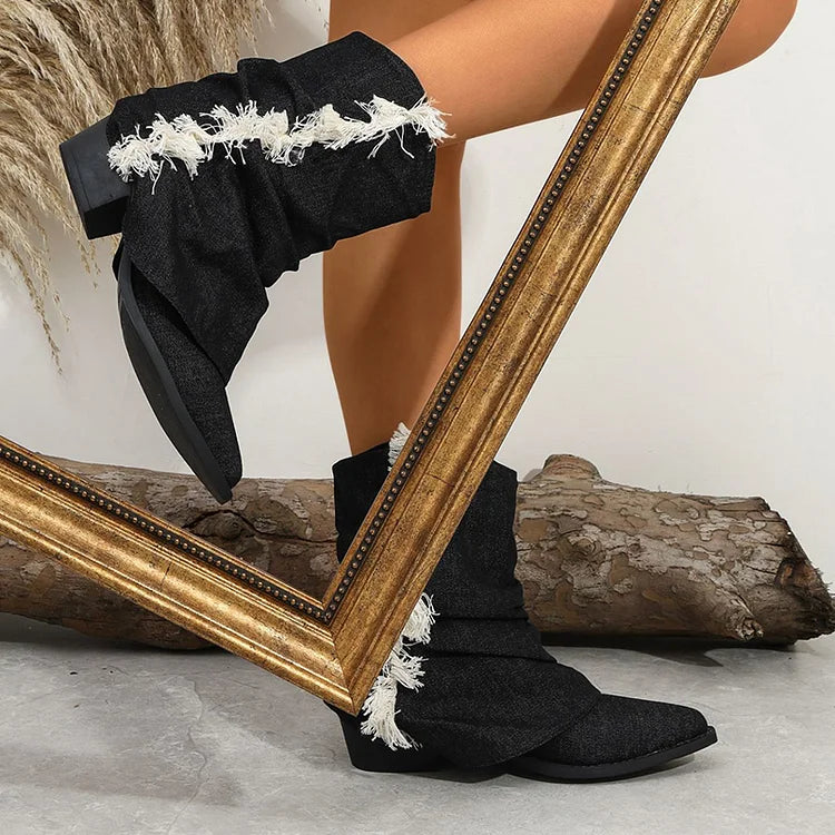 Kaia™ | Bottes en denim élégantes