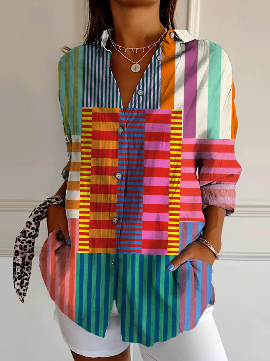 Rikke | Chemise à Rayures Spectrum