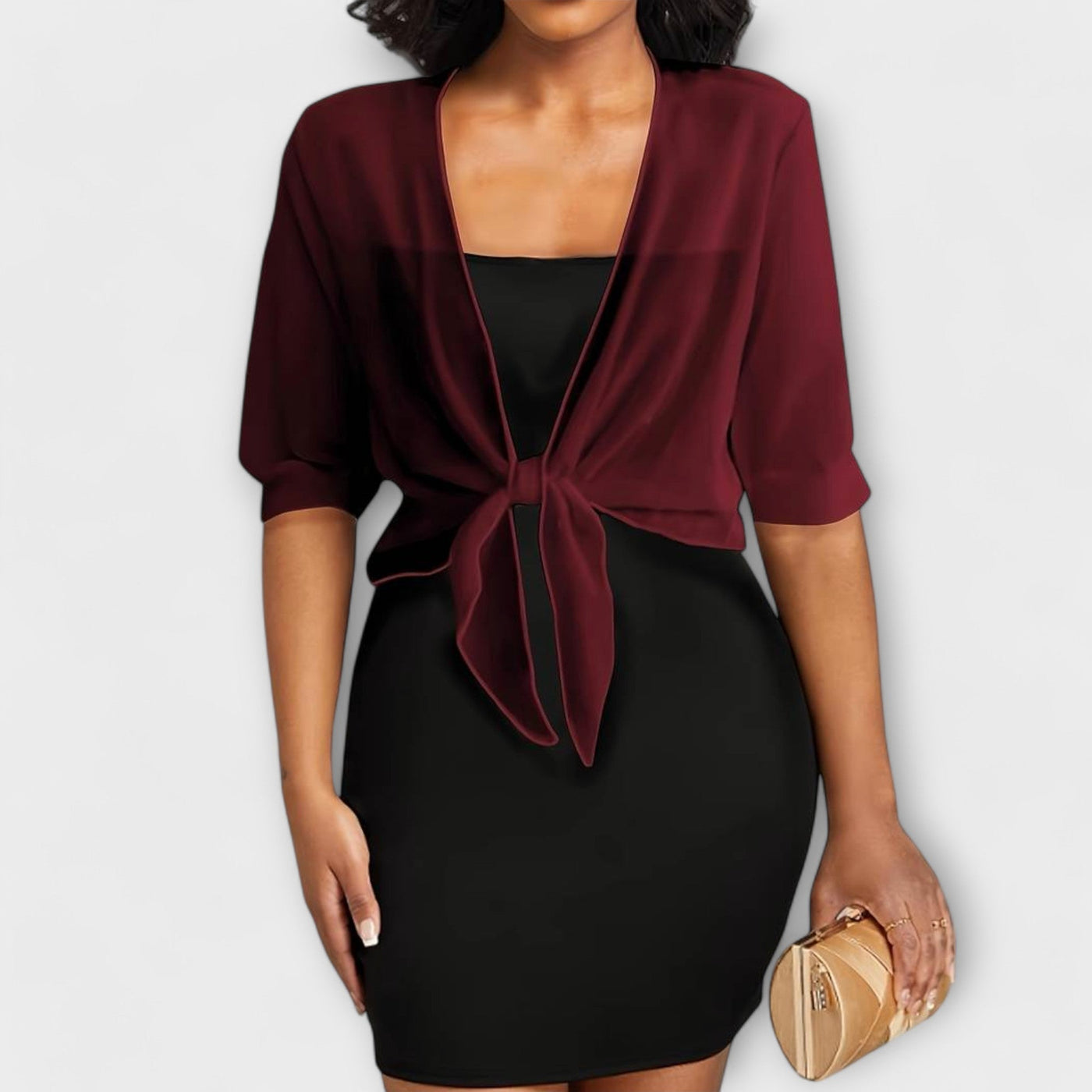 Olivia – Blouse à Ouverture Frontale