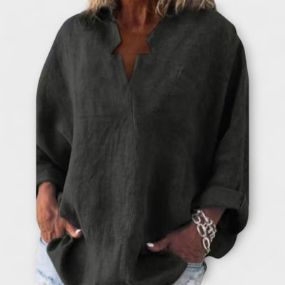 Rikarda – Blouse élégante pour femmes avec décolleté en V