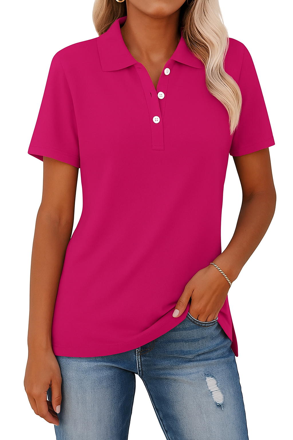 Julia - Chemise Polo Respirante au Style Élégant