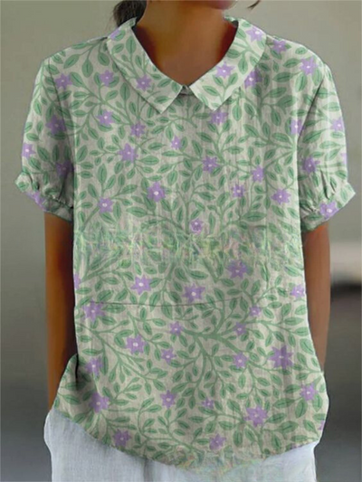 Sofia - Chemise Fleurie Élégante