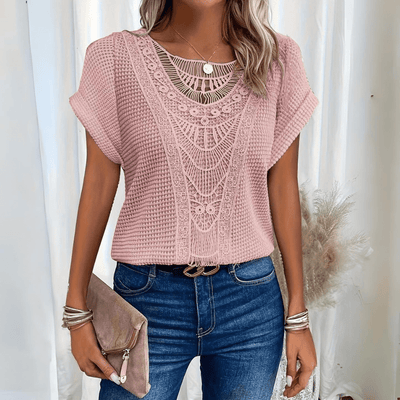 Karin - Blouse Élégante en Dentelle