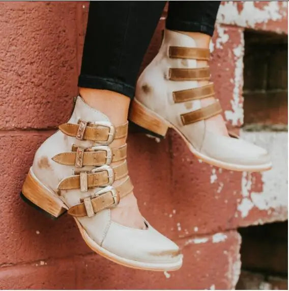Mélanie™ | Sandales Vintage en Cuir Élégantes