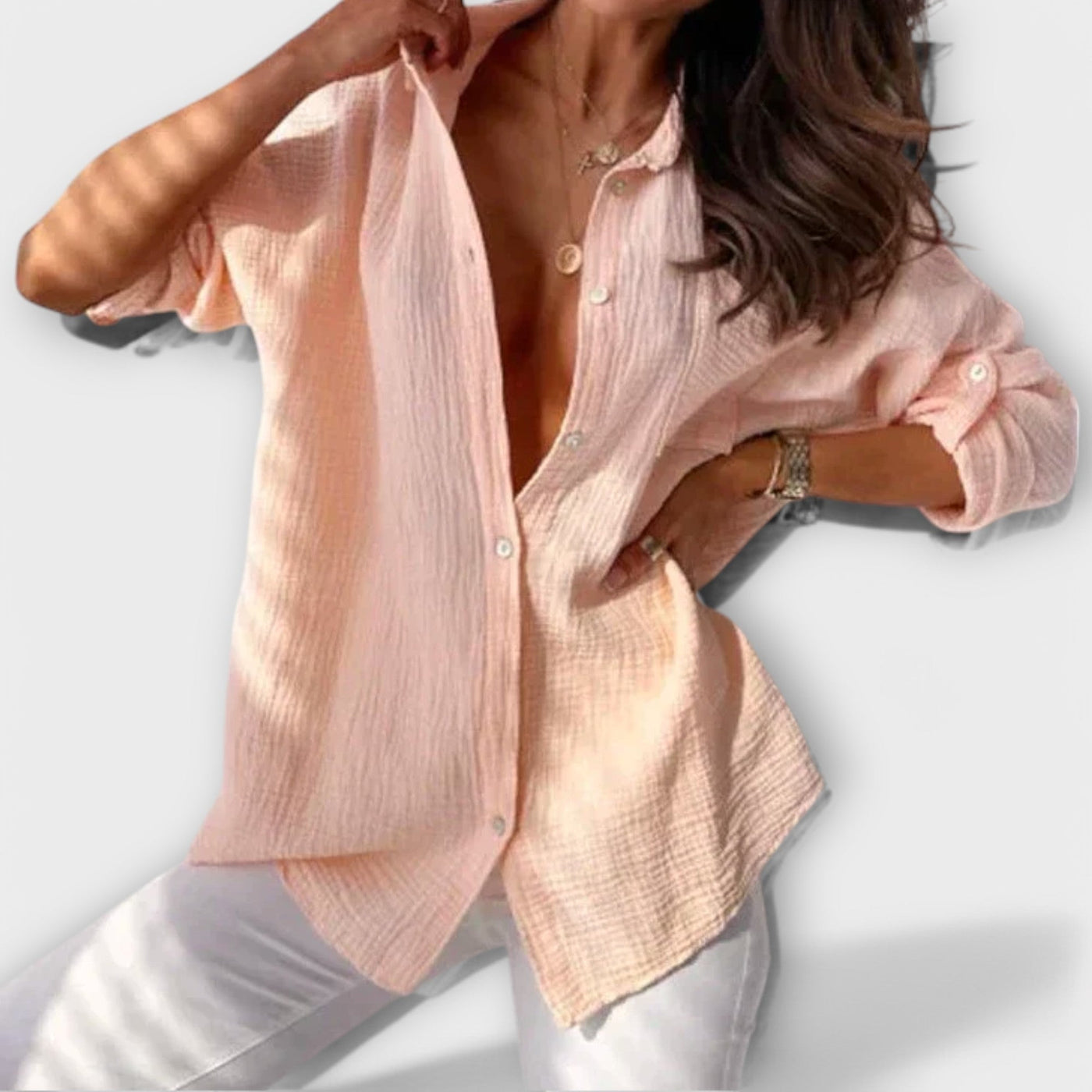 Jessica – Blouse Colorée de Printemps et d'Été