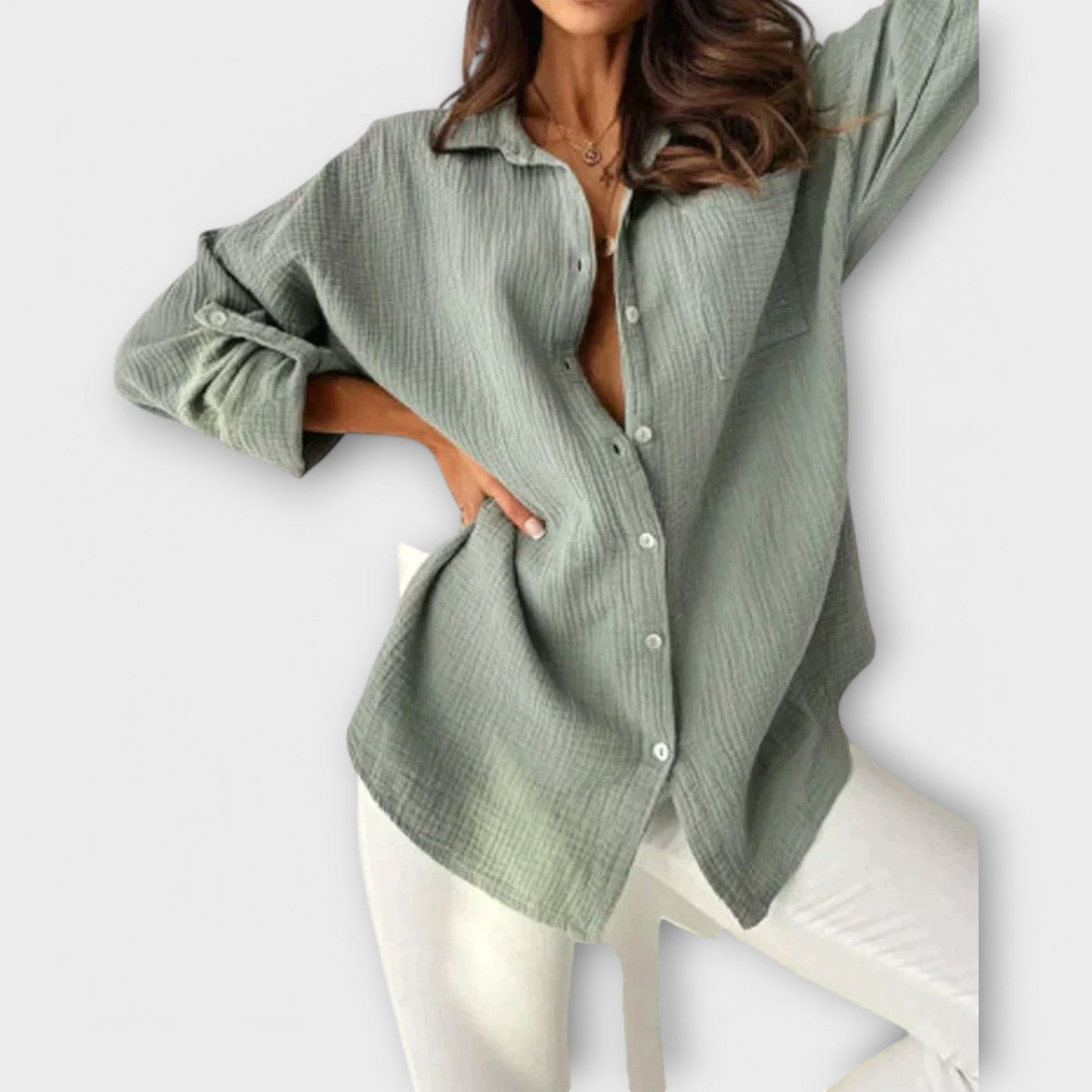 Jessica – Blouse Colorée de Printemps et d'Été