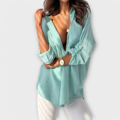 Jessica – Blouse Colorée de Printemps et d'Été