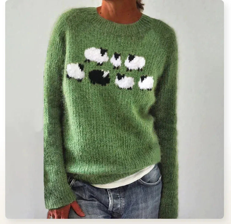 Lina™ - Pull Mignon et Confortable en Mouton