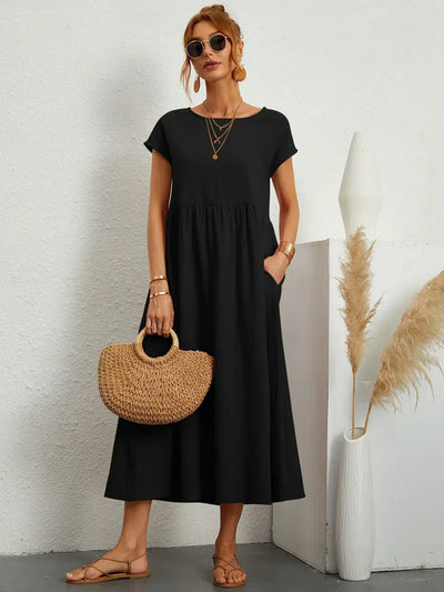 Nataly - Robe Midi Décontractée